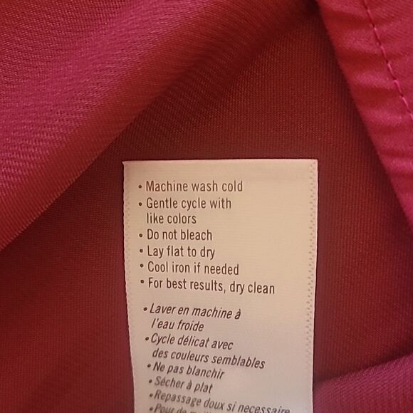 PAIGE Ceres Top Long Sleeve Twisted Collar Buttery Soft in Mulberry Red Size S - Picture 13 of 16